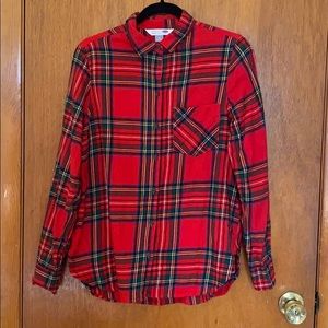 Old Navy Classic Plaid Flannel Shirt - Medium